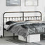 udskiftningsgavl 180 cm metal sort