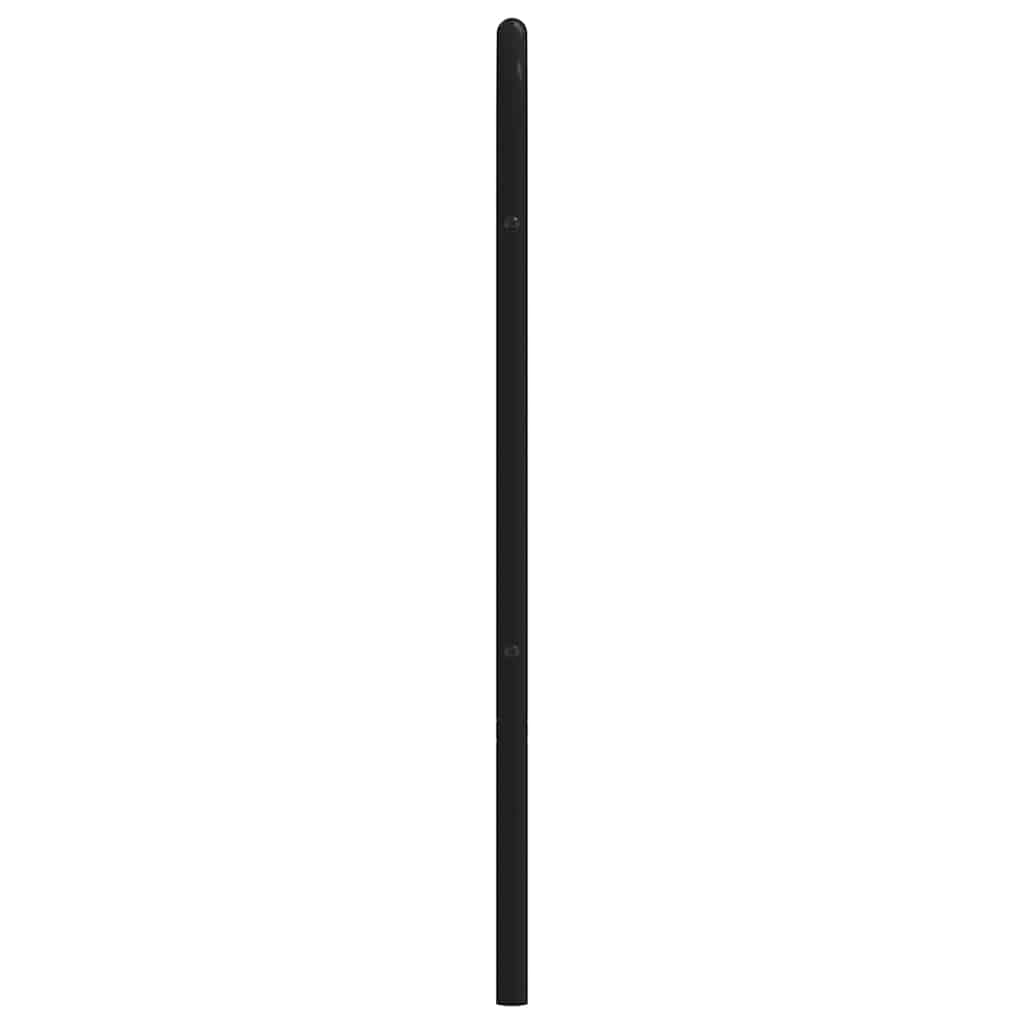 udskiftningsgavl 193 cm metal sort