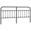 udskiftningsgavl 200 cm metal sort