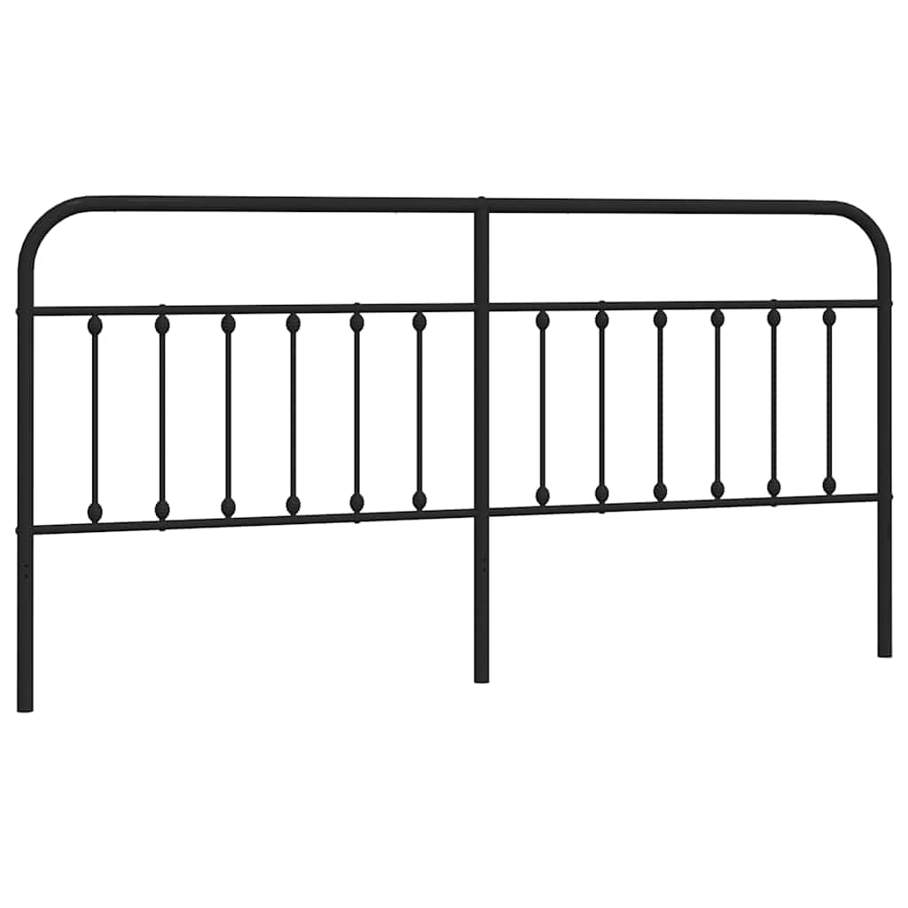 udskiftningsgavl 200 cm metal sort