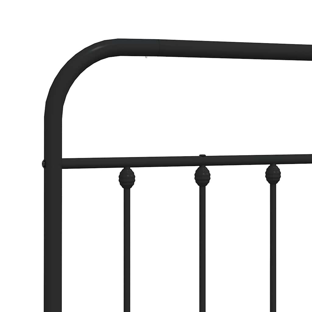 udskiftningsgavl 200 cm metal sort