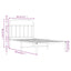 sengeramme med sengegavl 100x200 cm metal hvid