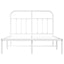 sengeramme med sengegavl 120x190 cm metal hvid