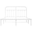 sengeramme med sengegavl 150x200 cm metal hvid