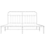 sengeramme med sengegavl 160x200 cm metal hvid