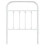 udskiftningsgavl 75 cm metal hvid