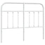 udskiftningsgavl 120 cm metal hvid