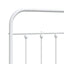 udskiftningsgavl 120 cm metal hvid
