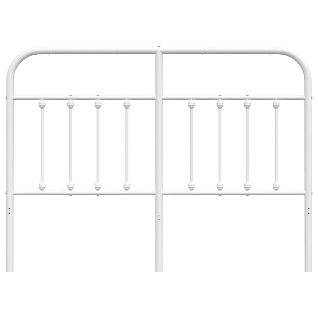 udskiftningsgavl 140 cm metal hvid