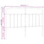 udskiftningsgavl 150 cm metal hvid