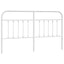 udskiftningsgavl 180 cm metal hvid