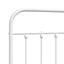 udskiftningsgavl 180 cm metal hvid