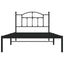 sengeramme med sengegavl 107x203 cm metal sort