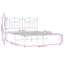 sengeramme med sengegavl 140x190 cm metal sort
