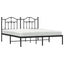 sengeramme med sengegavl 160x200 cm metal sort