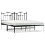 sengeramme med sengegavl 183x213 cm metal sort
