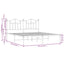 sengeramme med sengegavl 183x213 cm metal sort