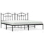 sengeramme med sengegavl 193x203 cm metal sort