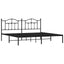 sengeramme med sengegavl 193x203 cm metal sort