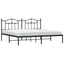 sengeramme med sengegavl 193x203 cm metal sort