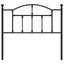 udskiftningsgavl 100 cm metal sort