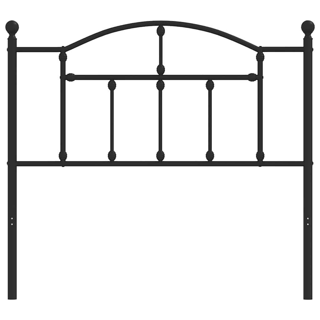 udskiftningsgavl 100 cm metal sort