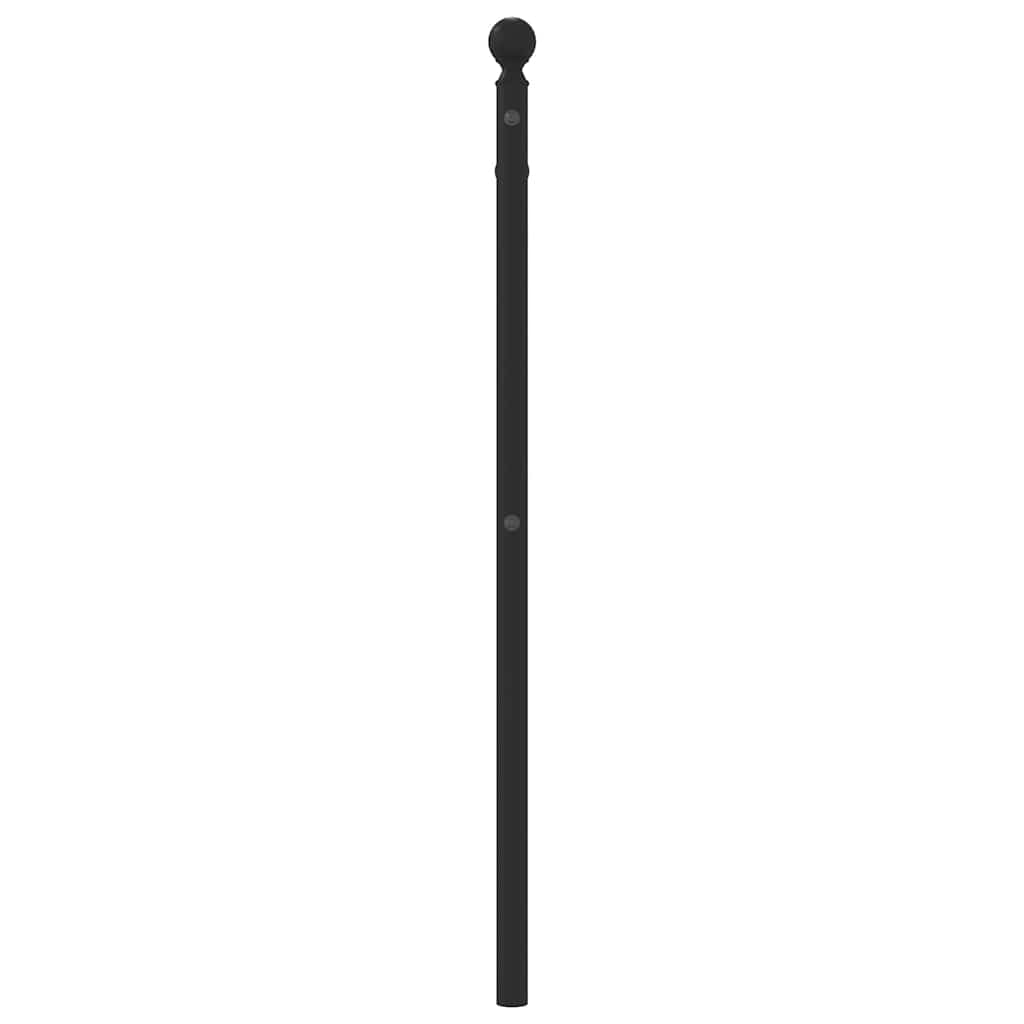 udskiftningsgavl 100 cm metal sort
