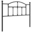 udskiftningsgavl 107 cm metal sort