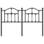 udskiftningsgavl 135 cm metal sort