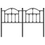 udskiftningsgavl 150 cm metal sort