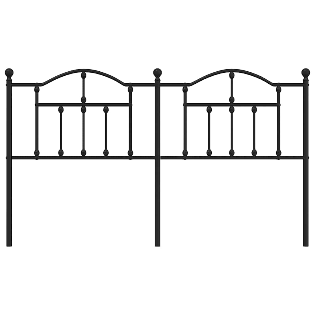 udskiftningsgavl 160 cm metal sort