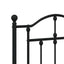 udskiftningsgavl 160 cm metal sort