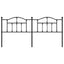 udskiftningsgavl 193 cm metal sort
