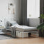 sengeramme med sengegavl 90x200 cm metal hvid