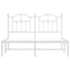 sengeramme med sengegavl 140x190 cm metal hvid