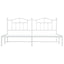 sengeramme med sengegavl 193x203 cm metal hvid