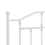 udskiftningsgavl 100 cm metal hvid