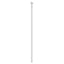 udskiftningsgavl 135 cm metal hvid