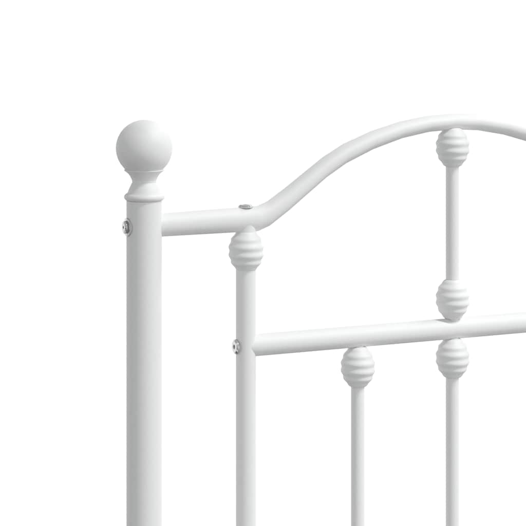 udskiftningsgavl 180 cm metal hvid