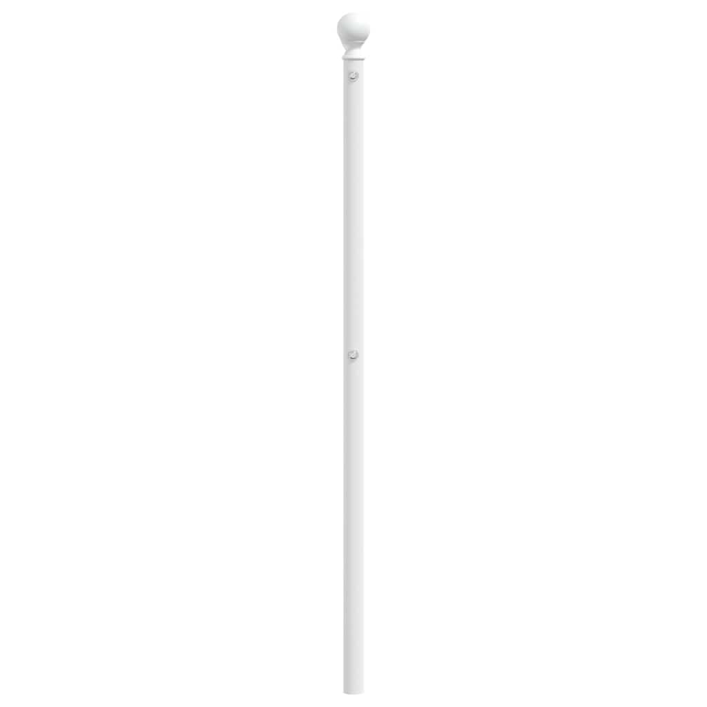 udskiftningsgavl 200 cm metal hvid