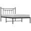 sengeramme med sengegavl 107x203 cm metal sort