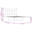 sengeramme med sengegavl 107x203 cm metal sort
