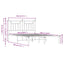sengeramme med sengegavl 140x190 cm metal sort