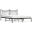 sengeramme med sengegavl 183x213 cm metal sort