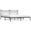 sengeramme med sengegavl 193x203 cm metal sort