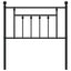 udskiftningsgavl 80 cm metal sort