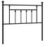 udskiftningsgavl 107 cm metal sort