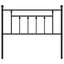 udskiftningsgavl 107 cm metal sort