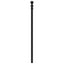 udskiftningsgavl 107 cm metal sort