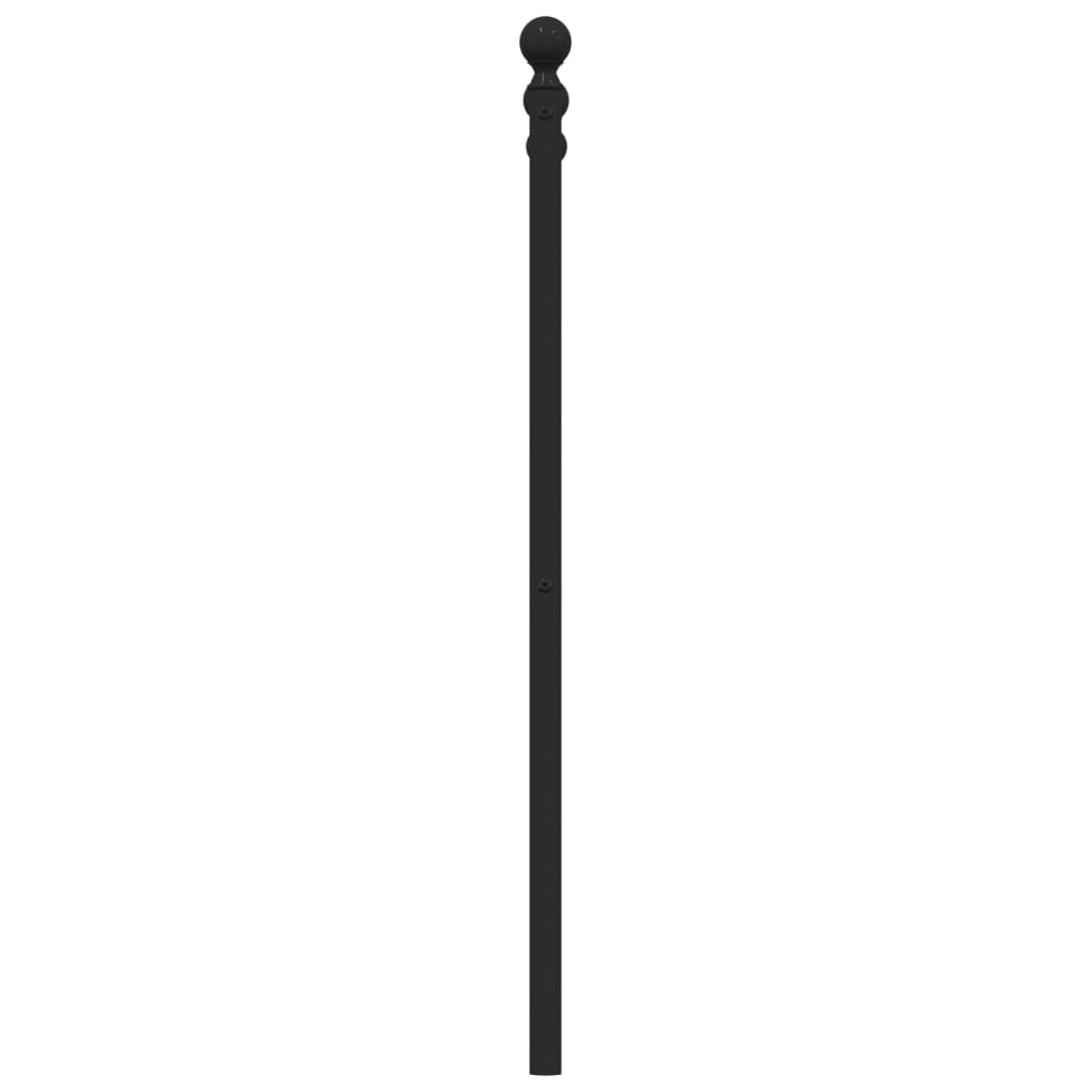 udskiftningsgavl 107 cm metal sort